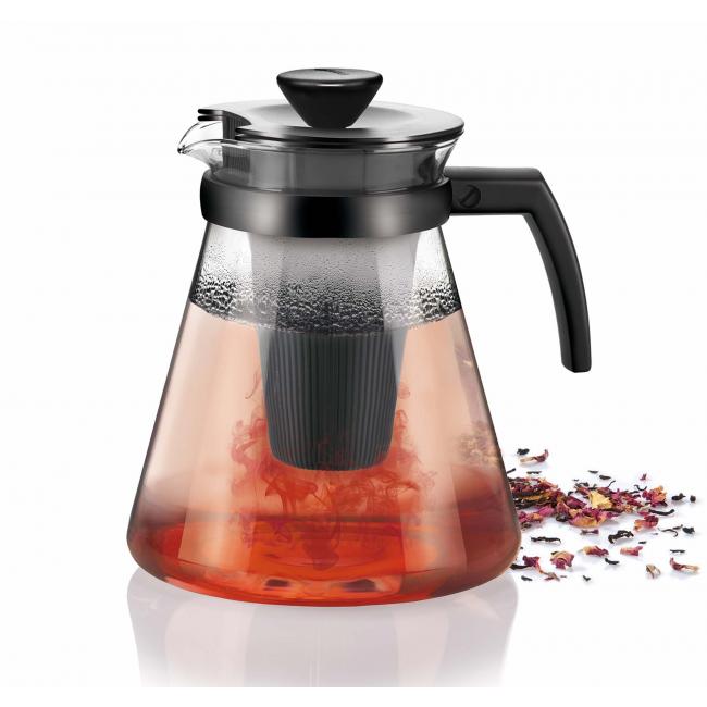 [HY646624] Teapot TEO with brewing strainers 1.7l