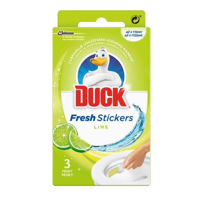 DUCK Fresh Stick WC gélové prúžky Limetka 3 x 9 g