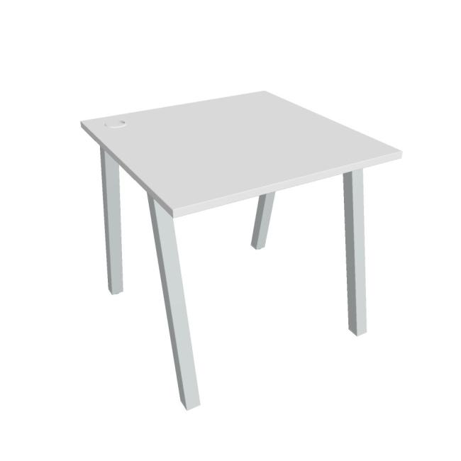 [ON919680] Work table UNI A, 80x75.5x80 cm, white/grey