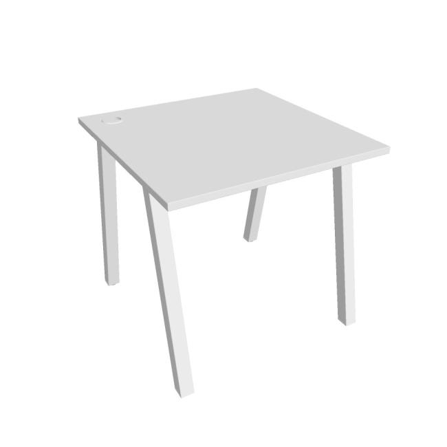 Work table UNI A, 80x75.5x80 cm, white/white