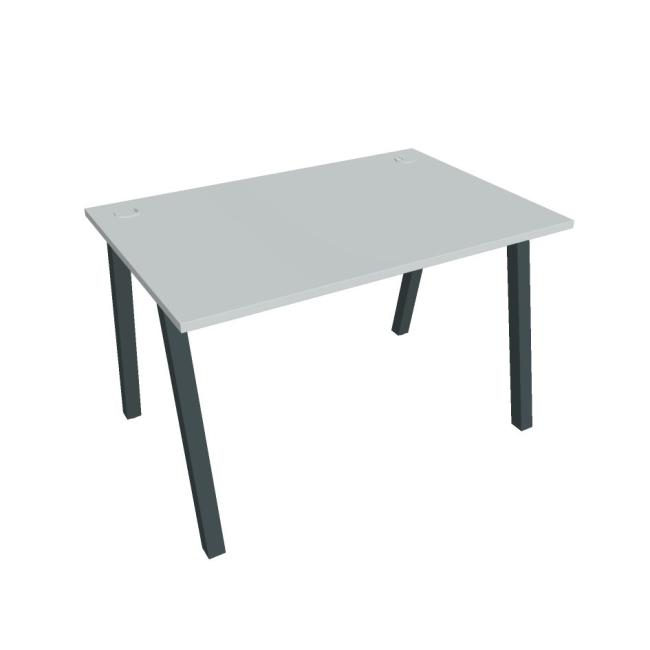 Work table UNI A, 120x75.5x80 cm, grey/black