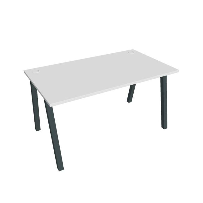 Work table UNI A, 140x75.5x80 cm, white/black
