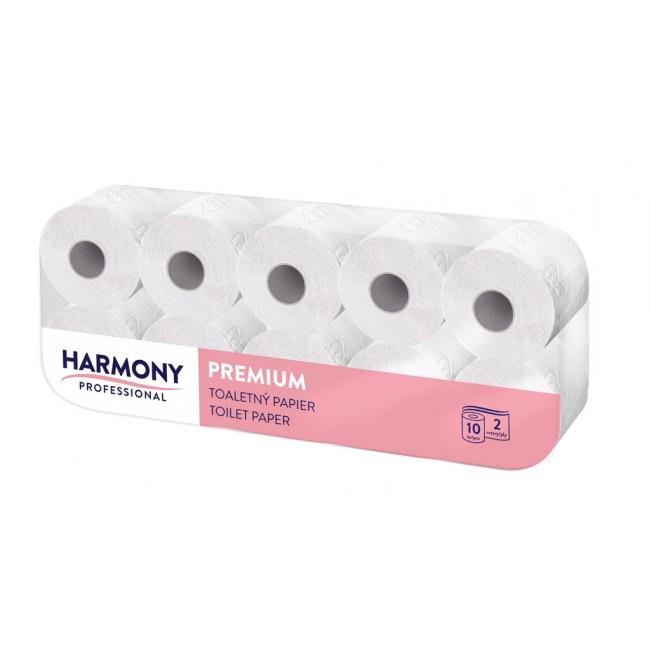 [HY699000] Toilet paper 2-layer Harmony Professional premium white, cellulose, roll 23.8 m (10 pcs.)