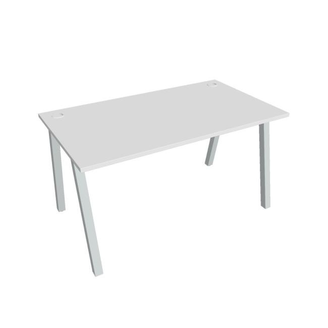 Work table UNI A, 140x75.5x80 cm, white/grey