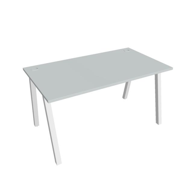 Work table UNI A, 140x75.5x80 cm, grey/white