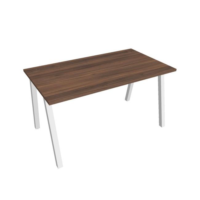 Work table UNI A, 140x75.5x80 cm, walnut/white