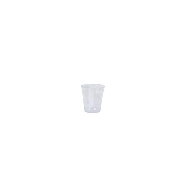 [HY731040] Glass plastic crystal 40 ml transparent (50 pcs.)