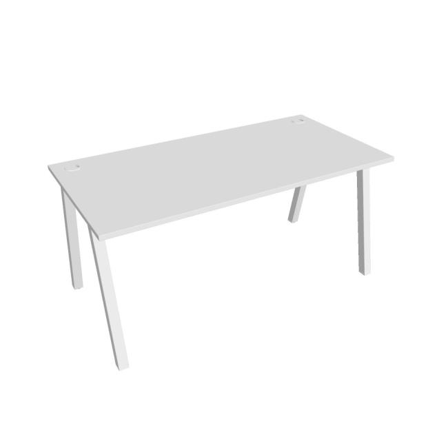 Work table UNI A, 160x75.5x80 cm, white/white