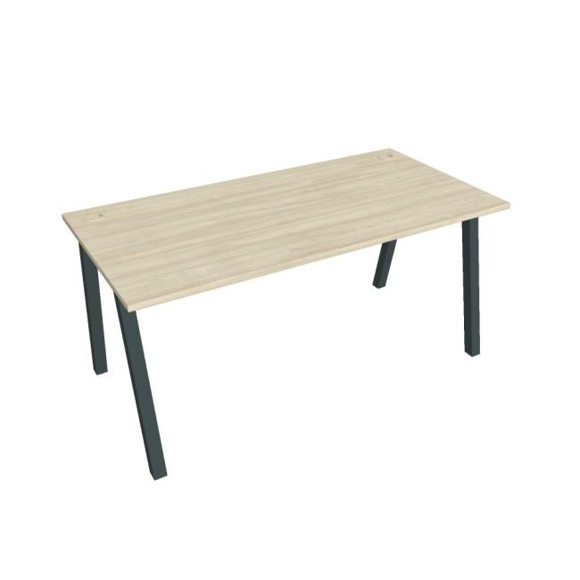 Work table UNI A, 160x75.5x80 cm, agate/black