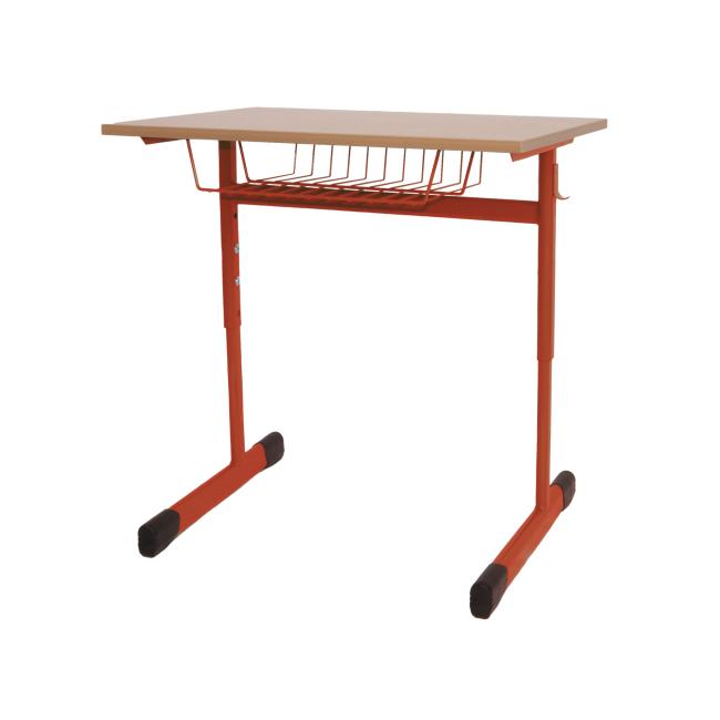One-seater height-adjustable bench, large. 3-5, red