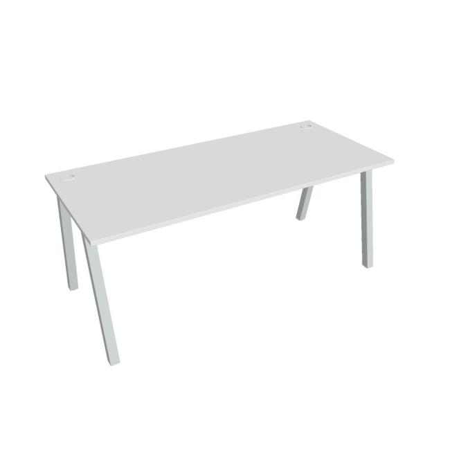 Work table UNI A, 180x75.5x80 cm, white/grey
