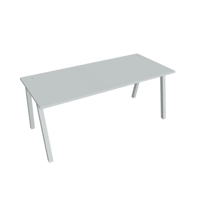Work table UNI A, 180x75.5x80 cm, gray/grey