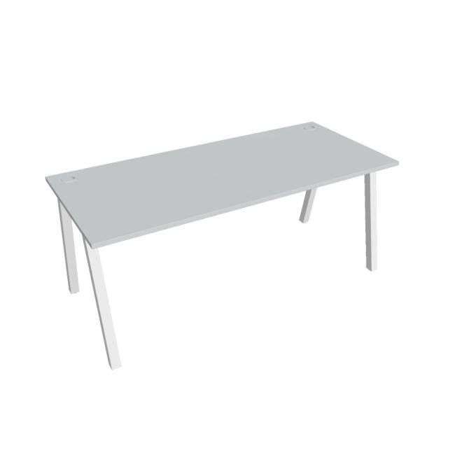 Work table UNI A, 180x75.5x80 cm, grey/white