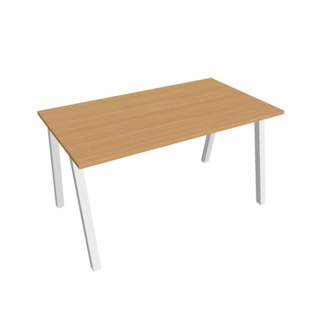 Conference table UNI A, 140x75.5x80 cm, beech/white