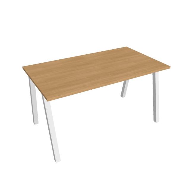 Conference table UNI A, 140x75.5x80 cm, oak/white