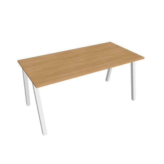 Conference table UNI A, 160x75.5x80 cm, oak/white