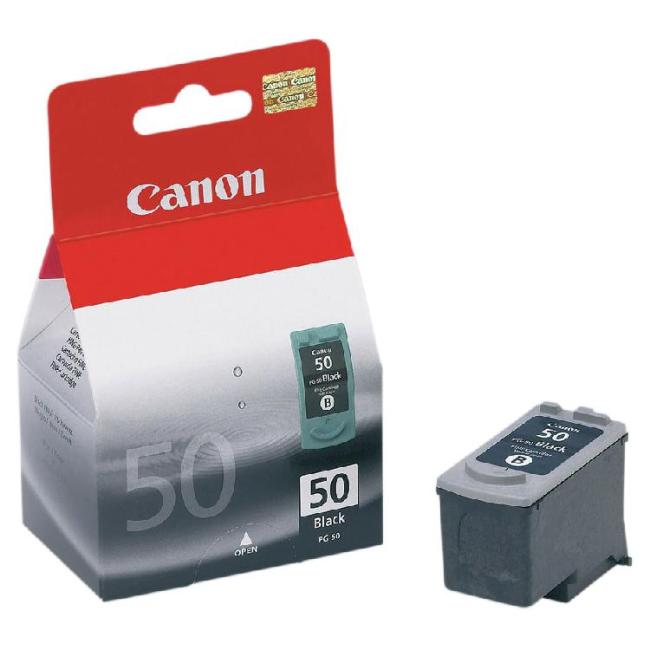 Ink cartridge Canon PG-50 for MP 150/160/170/180/450/460/ iP 2200/ MX300 black (545 pages)