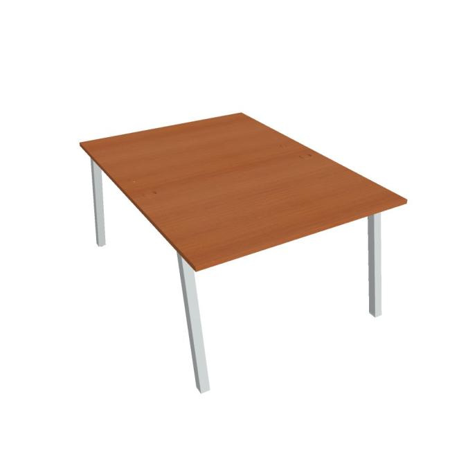 Work table UNI A, 120x75.5x160 cm, cherry/grey