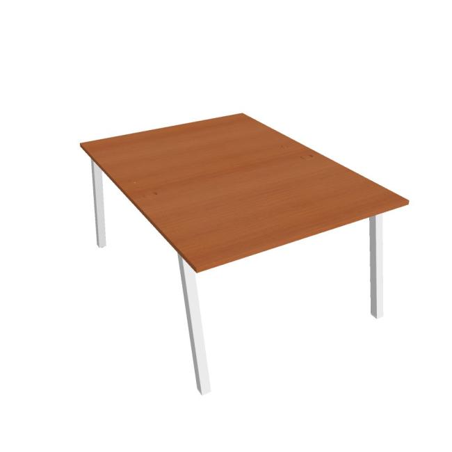 Work table UNI A, 120x75.5x160 cm, cherry/white