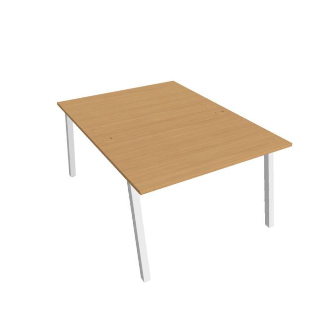 Work table UNI A, 120x75.5x160 cm, beech/white