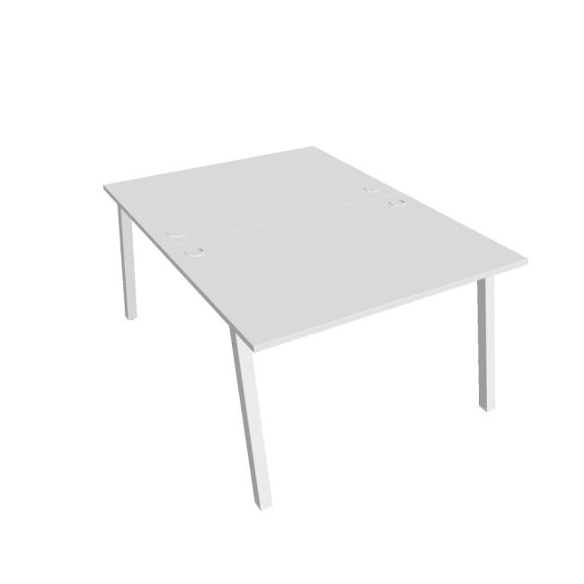 Work table UNI A, 120x75.5x160 cm, white/white