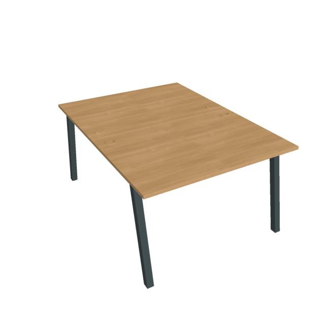 Work table UNI A, 120x75.5x160 cm, oak/black