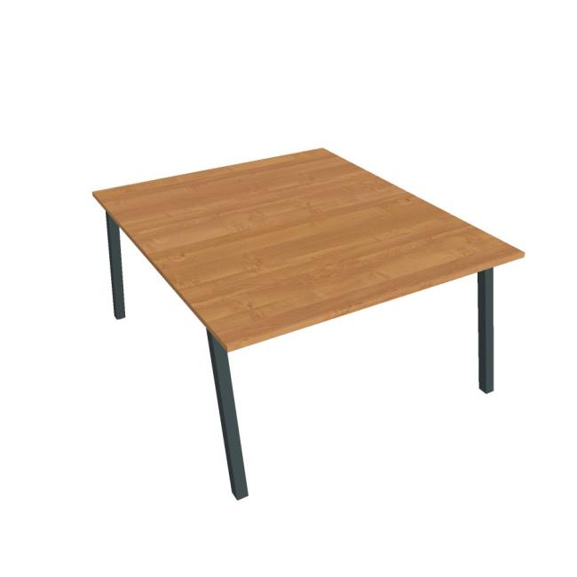 Work table UNI A, 140x75.5x160 cm, alder/black