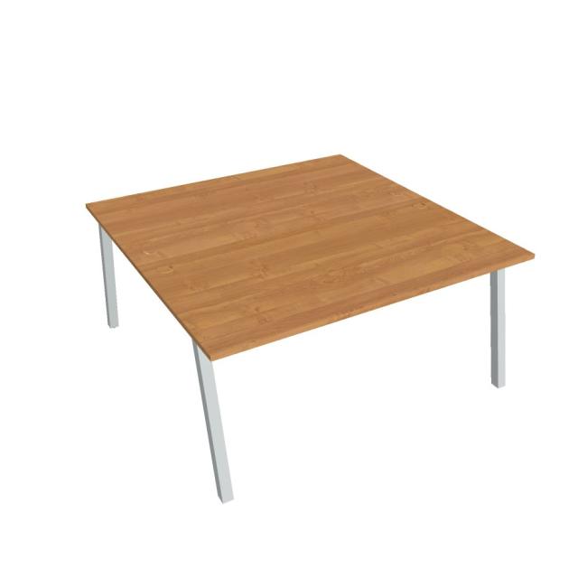 Work table UNI A, 160x75.5x160 cm, alder/grey