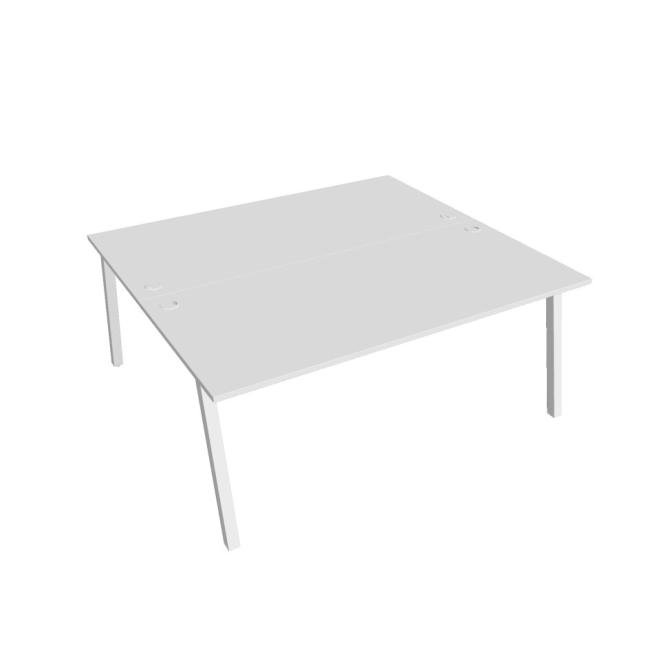 Work table UNI A, 180x75.5x160 cm, white/white