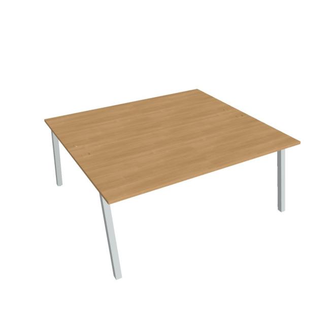 Work table UNI A, 180x75.5x160 cm, oak/grey