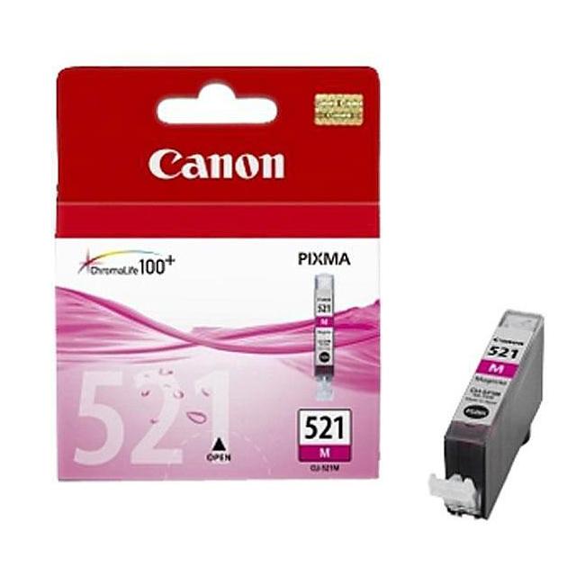 Atramentová kazeta Canon CLI-521 pre MP 540/620/630/980/iP 3600/4600 purpurová (460 strán)