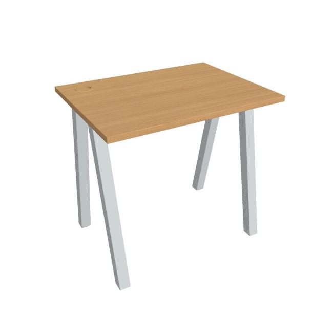 Work table UNI A, 80x75.5x60 cm, beech/grey