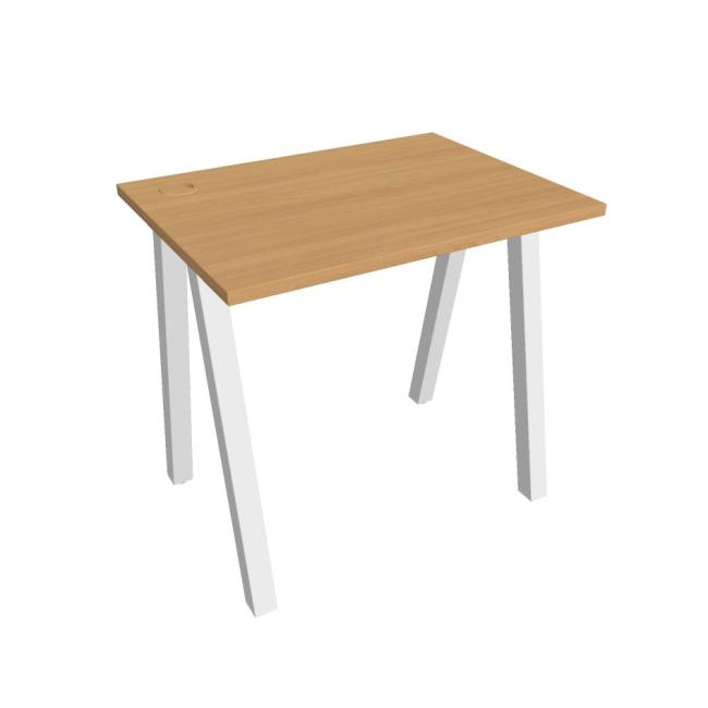 Work table UNI A, 80x75.5x60 cm, beech/white