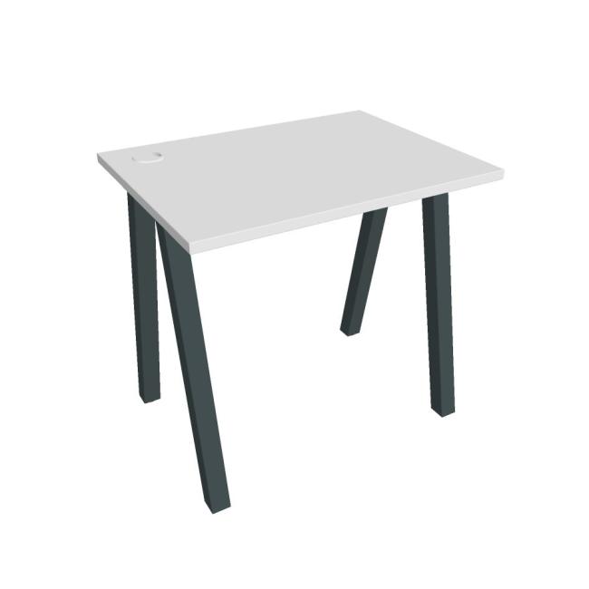 Work table UNI A, 80x75.5x60 cm, white/black