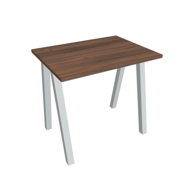 Work table UNI A, 80x75.5x60 cm, walnut/grey
