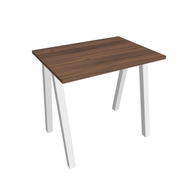 Work table UNI A, 80x75.5x60 cm, walnut/white