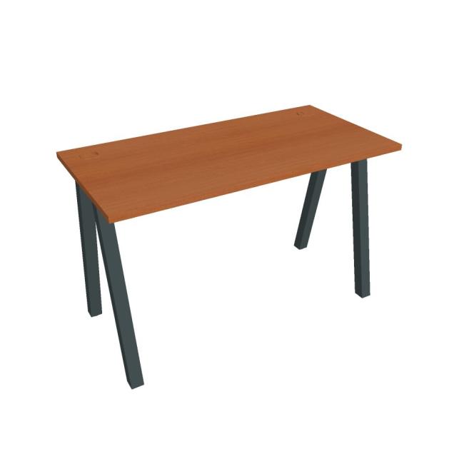 Work table UNI A, 120x75.5x60 cm, cherry/black