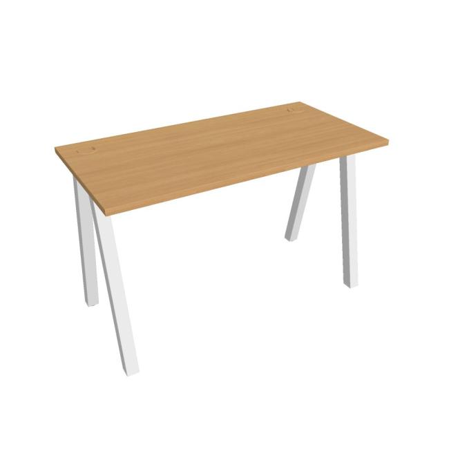 Work table UNI A, 120x75.5x60 cm, beech/white