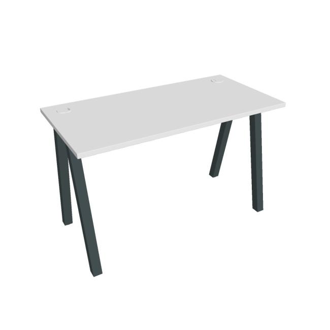 Work table UNI A, 120x75.5x60 cm, white/black
