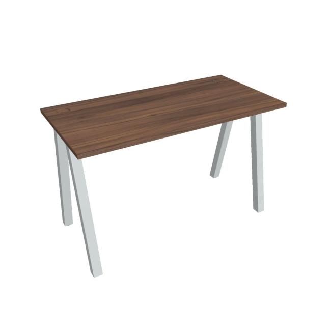Work table UNI A, 120x75.5x60 cm, walnut/grey