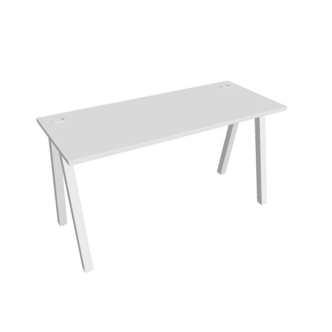 Work table UNI A, 140x75.5x60 cm, white/white