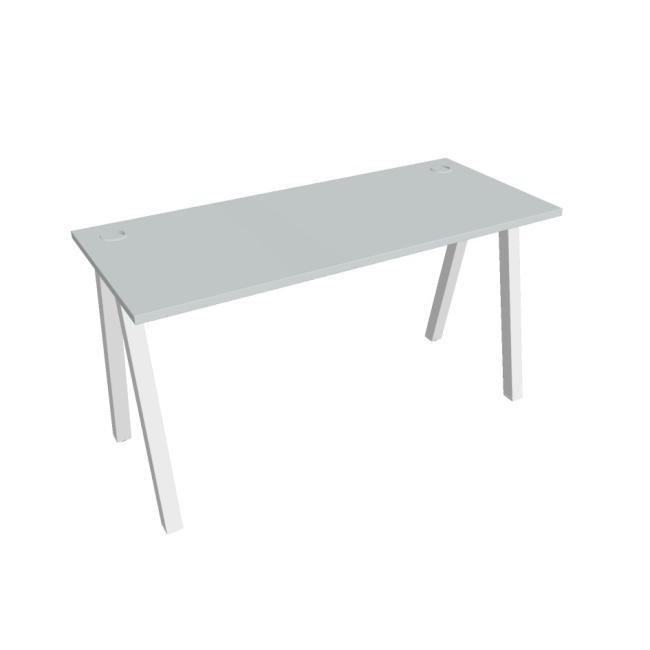 Work table UNI A, 140x75.5x60 cm, grey/white