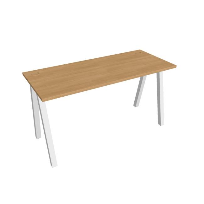 Work table UNI A, 140x75.5x60 cm, oak/white