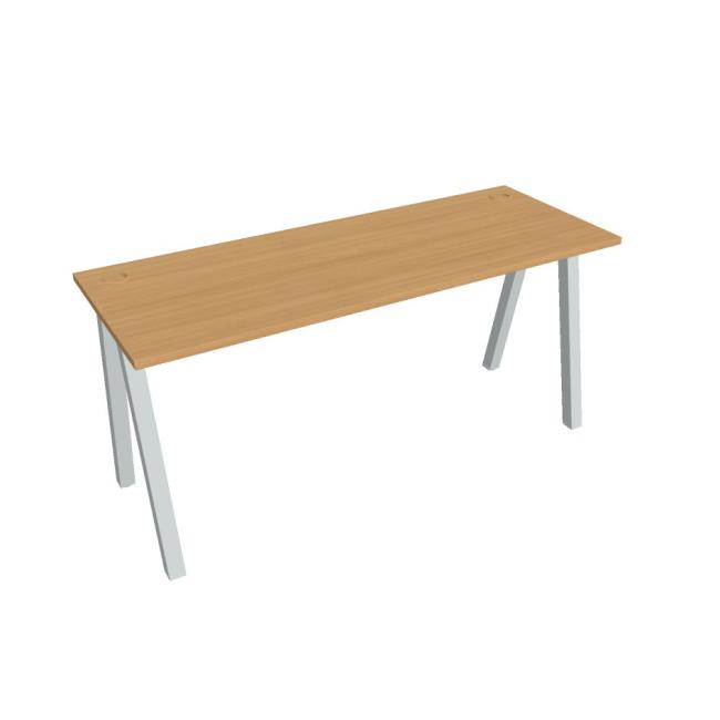 Work table UNI A, 160x75.5x60 cm, beech/grey