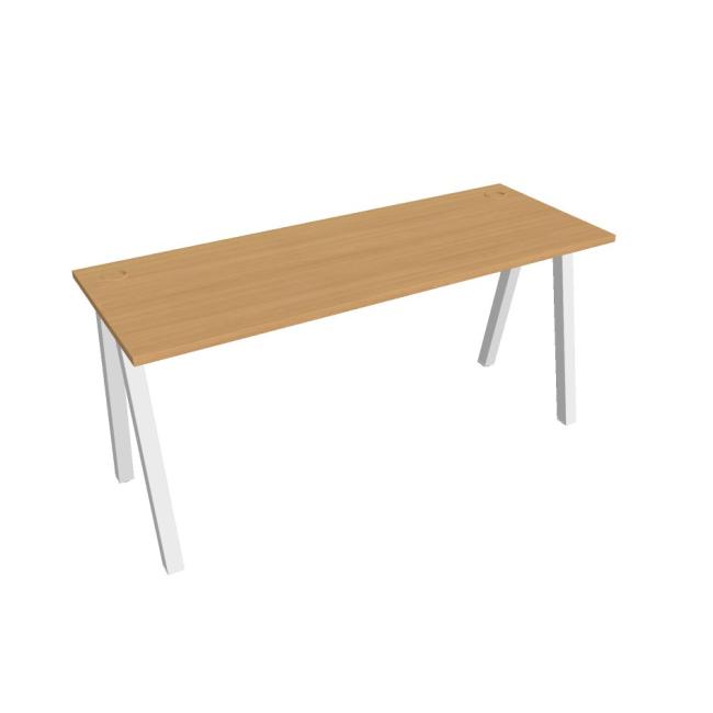 Work table UNI A, 160x75.5x60 cm, beech/white
