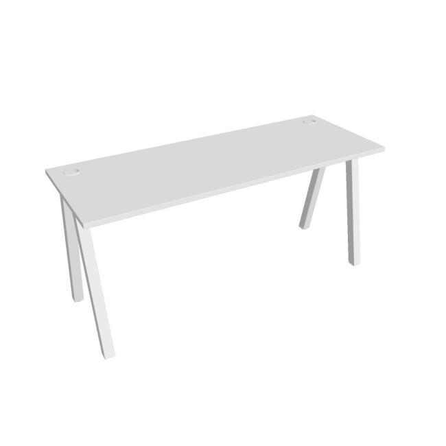 Work table UNI A, 160x75.5x60 cm, white/white