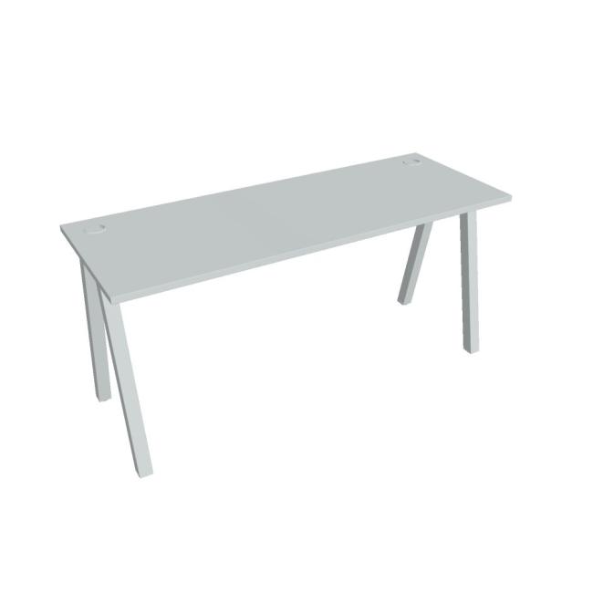 Work table UNI A, 160x75.5x60 cm, gray/grey