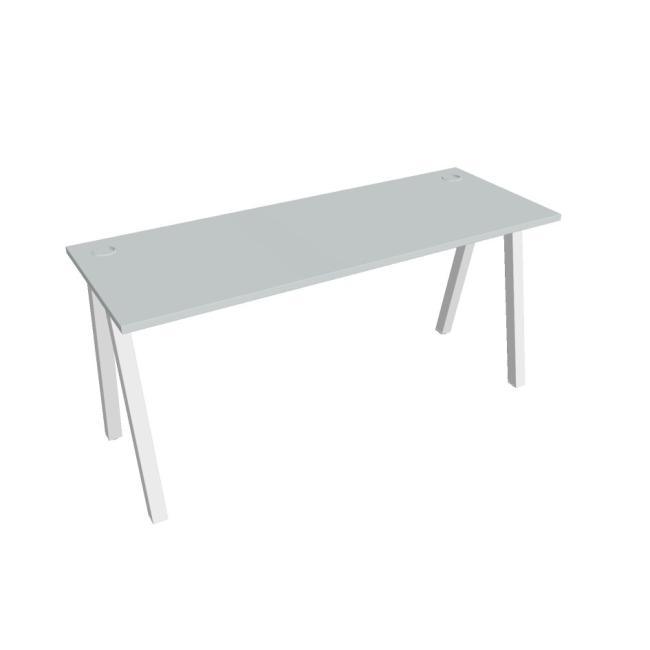 Work table UNI A, 160x75.5x60 cm, grey/white