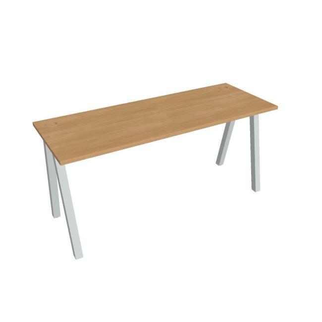 Work table UNI A, 160x75.5x60 cm, oak/grey