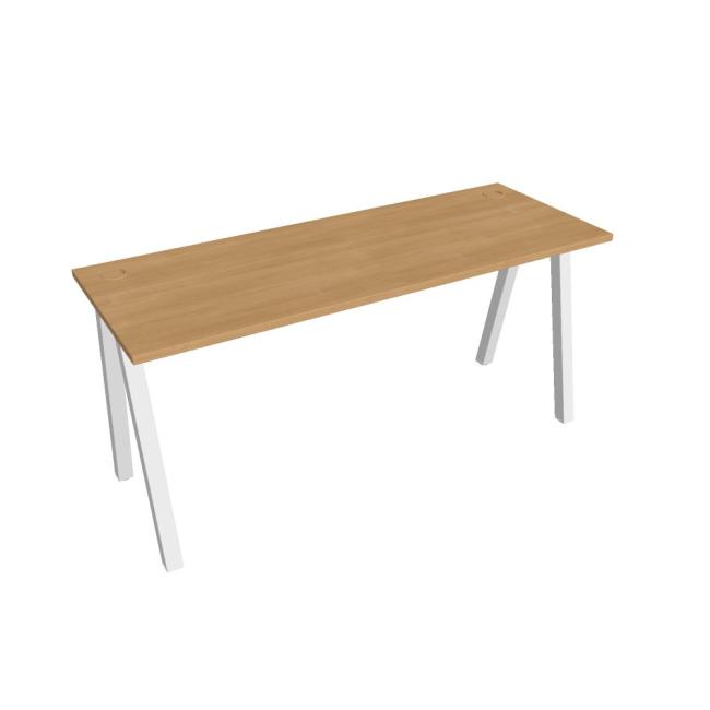 Work table UNI A, 160x75.5x60 cm, oak/white